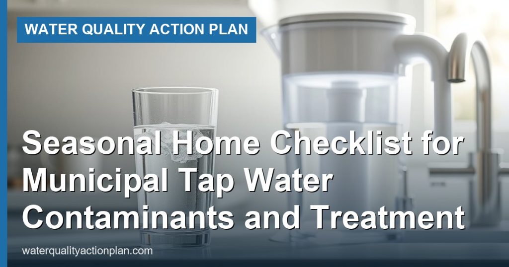 Seasonal Home Checklist for Municipal Tap Water Contaminants and Treatment