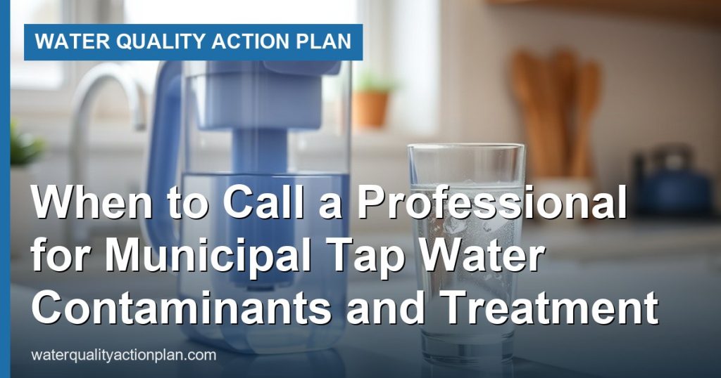 When to Call a Professional for Municipal Tap Water Contaminants and Treatment