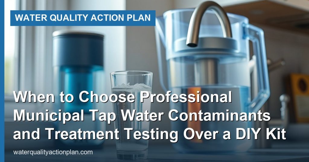 When to Choose Professional Municipal Tap Water Contaminants and Treatment Testing Over a DIY Kit