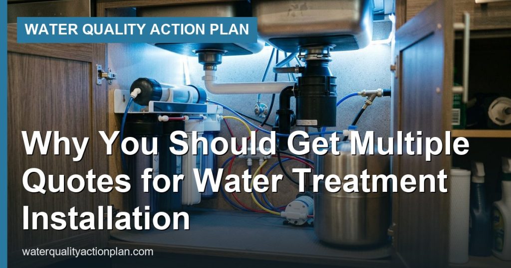 Why You Should Get Multiple Quotes for Water Treatment Installation - Water Quality Action Plan